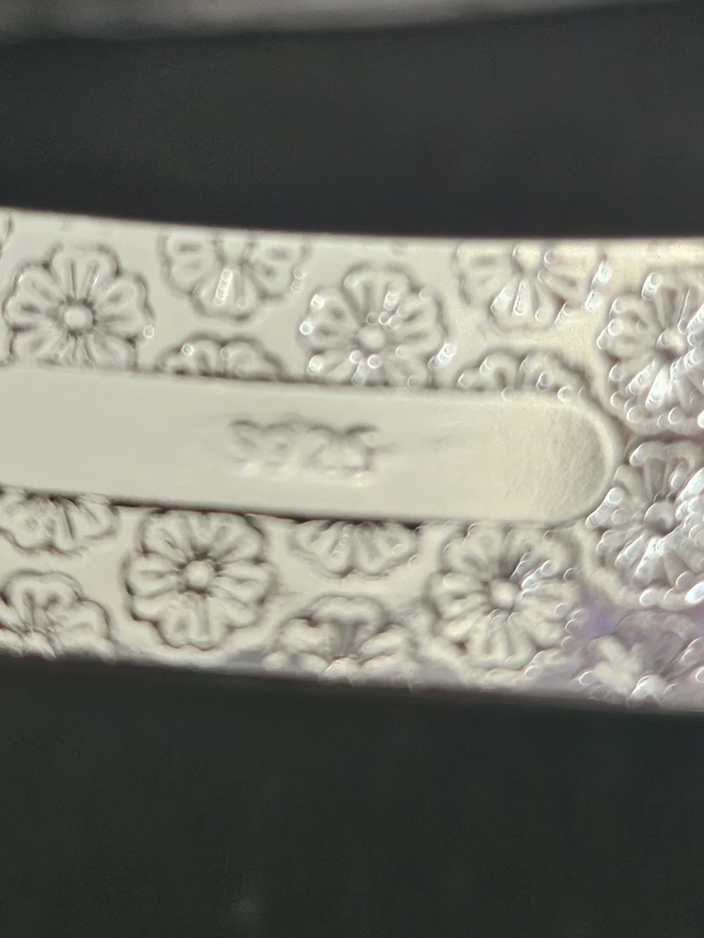Men's Silver-Tone Greek Key Cuff Bracelet